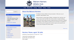 Desktop Screenshot of malvernharriers.com.au